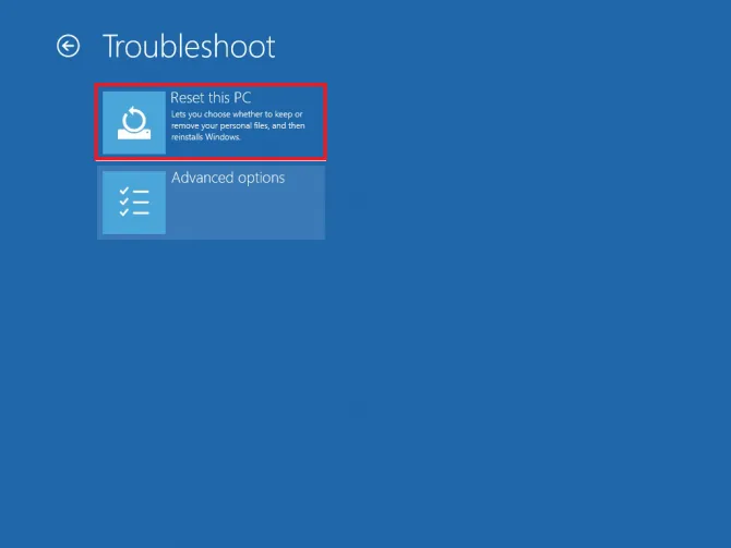 resetting PC