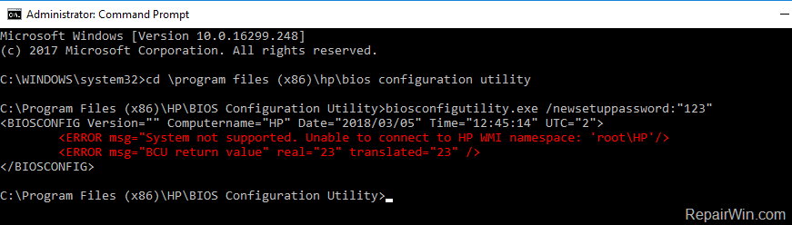 remove hp laptop bios passsword